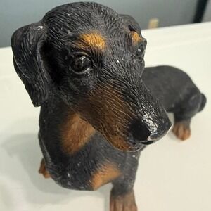 Black and brown Dachshund figurine #DachshundLove